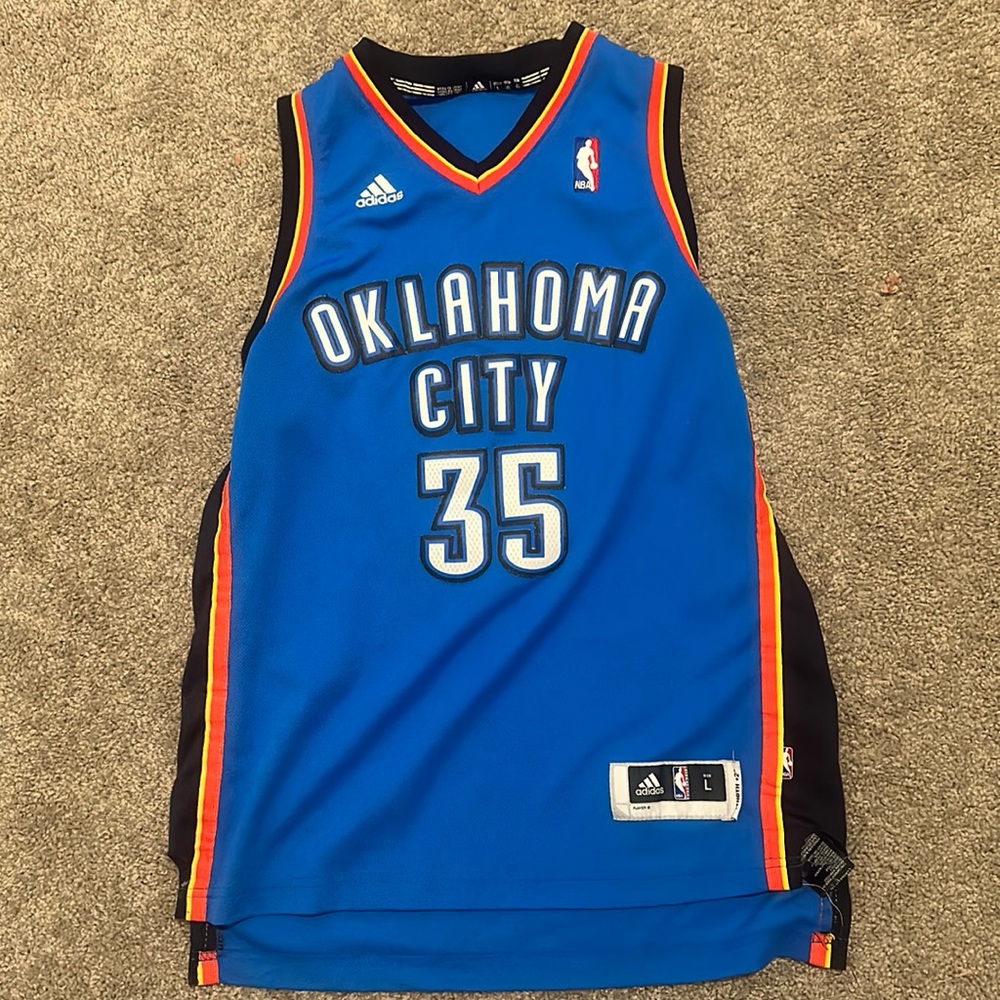 Adidas OKC youth L Durant jersey